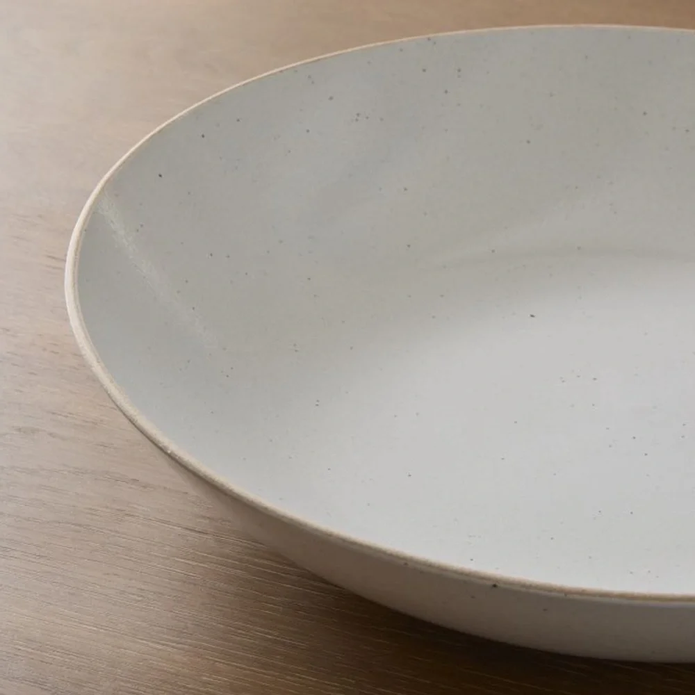 West Elm Stoneware Large Fruit / Serving Bowl